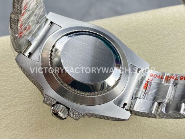 AMG Factory Rolex Submariner 116610LV 40mm Green White Diamond Bezel Full 904L Diamond Green Dial