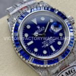 AMG Factory Rolex Submariner 116619LB 40mm Blue White Diamond Bezel Full 904L Diamond Blue Dial
