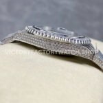 AMG Factory Rolex Submariner 116610LV 40mm White Diamond Bezel Full 904L Diamond Green Dial