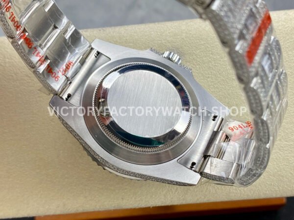 AMG Factory Rolex Submariner 116619LB 40mm White Diamond Bezel Full 904L Diamond Blue Dial