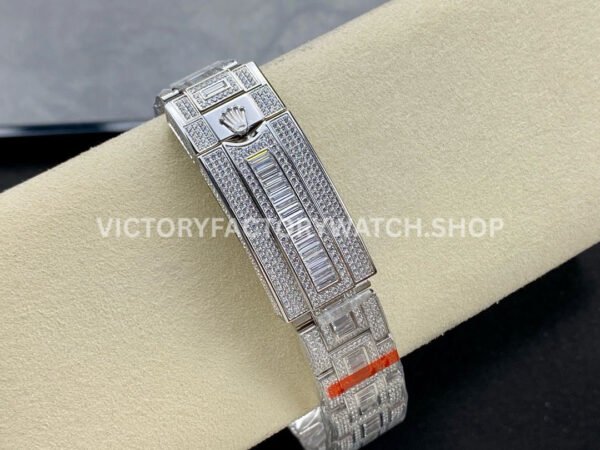 AMG Factory Rolex Submariner 116619LB 40mm White Diamond Bezel Full 904L Diamond Blue Dial