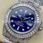AMG Factory Rolex Submariner 116619LB 40mm White Diamond Bezel Full 904L Diamond Blue Dial