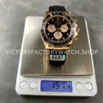 APS Factory Counterweight Rolex Daytona 126515LN-0002 40mm Rose Gold Oysterflex Black Dial