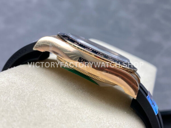 APS Factory Counterweight Rolex Daytona 126515LN-0002 40mm Rose Gold Oysterflex Black Dial