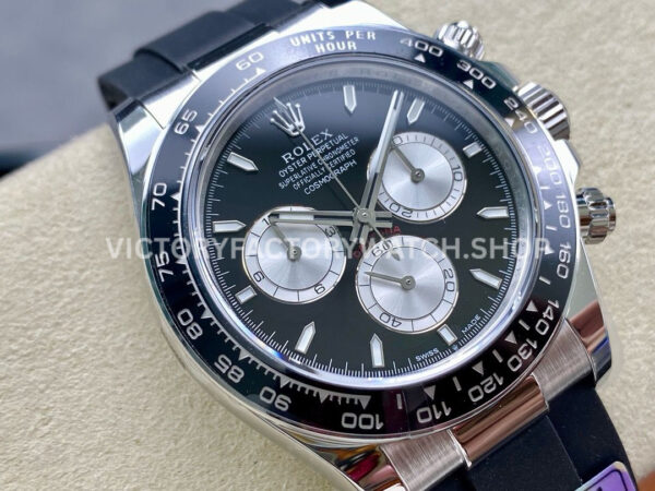 APS Factory Counterweight Rolex Daytona 126519LN-0002 40mm White Gold Oysterflex Black Dial