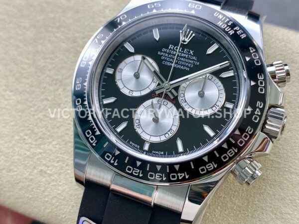 APS Factory Counterweight Rolex Daytona 126519LN-0002 40mm White Gold Oysterflex Black Dial
