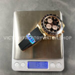 APS Factory counterweight Rolex Daytona 126515LN-0004 40mm Rose Gold Oysterflex Diamond Black Dial