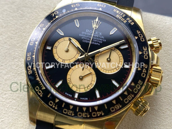 APS Factory counterweight Rolex Daytona 126518LN-0004 40mm Yellow Gold Oysterflex Black Dial