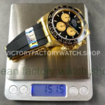 APS Factory counterweight Rolex Daytona 126518LN-0004 40mm Yellow Gold Oysterflex Black Dial