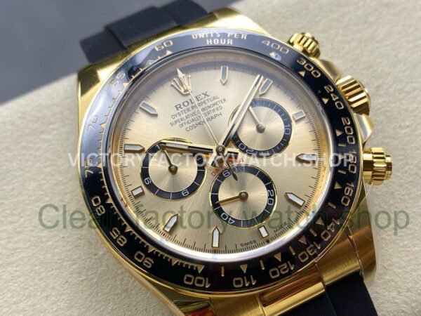APS Factory counterweight Rolex Daytona 126518LN-0010 40mm Yellow Gold Oysterflex Champagne Dial