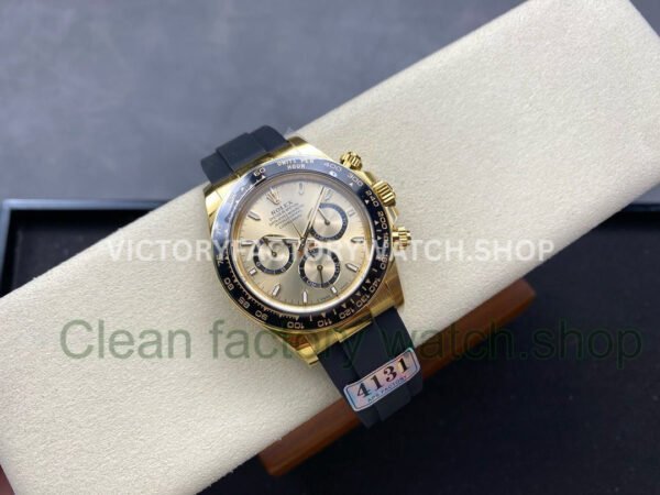 APS Factory counterweight Rolex Daytona 126518LN-0010 40mm Yellow Gold Oysterflex Champagne Dial