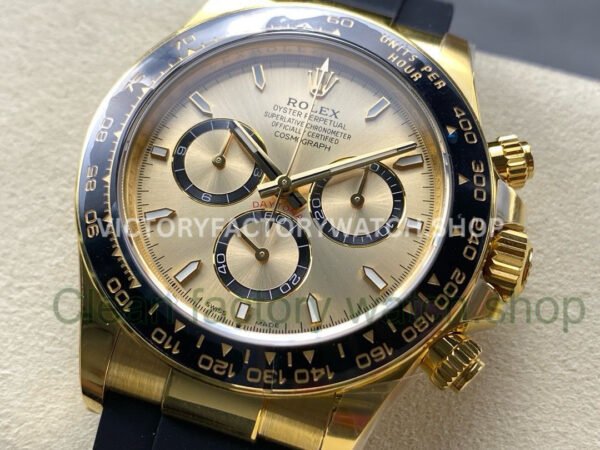 APS Factory counterweight Rolex Daytona 126518LN-0010 40mm Yellow Gold Oysterflex Champagne Dial