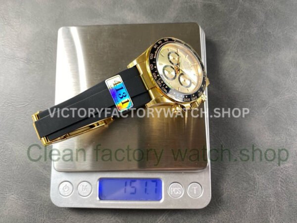 APS Factory counterweight Rolex Daytona 126518LN-0010 40mm Yellow Gold Oysterflex Champagne Dial