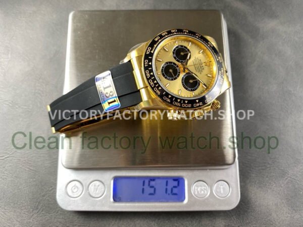 APS Factory counterweight Rolex Daytona 126518LN-0012 40mm Yellow Gold Oysterflex Champagne Dial