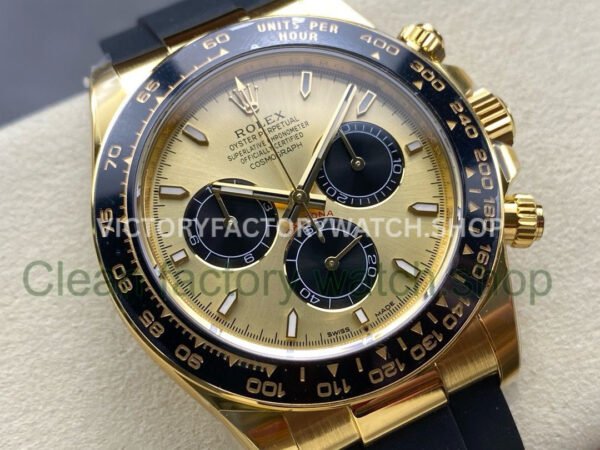 APS Factory counterweight Rolex Daytona 126518LN-0012 40mm Yellow Gold Oysterflex Champagne Dial
