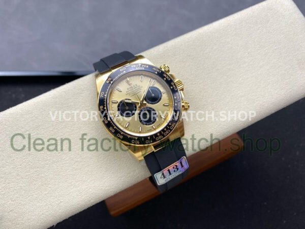 APS Factory counterweight Rolex Daytona 126518LN-0012 40mm Yellow Gold Oysterflex Champagne Dial