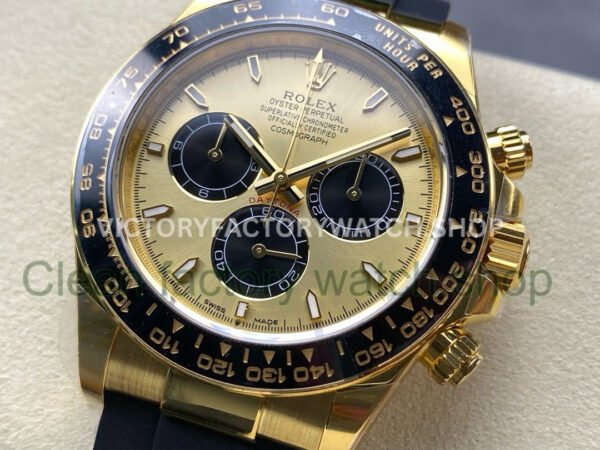 APS Factory counterweight Rolex Daytona 126518LN-0012 40mm Yellow Gold Oysterflex Champagne Dial