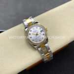 ARF Factory Counterweight Rolex Datejust 278383RBR-0019 31mm Yellow Gold Diamond Bezel Silver Dial
