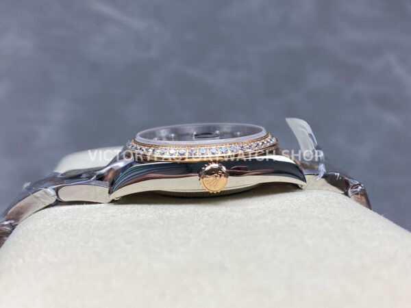 ARF Factory Counterweight Rolex Datejust 278381RBR-0025 31mm Rose Gold Diamond Bezel Mother of Pearl Dial