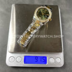 ARF Factory Counterweight Rolex Datejust 278383RBR-0015 31mm Yellow Gold Diamond Bezel Roman VI Green Dial