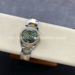 ARF Factory Counterweight Rolex Datejust 278383RBR-0015 31mm Yellow Gold Diamond Bezel Roman VI Green Dial