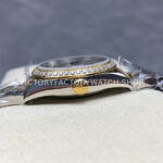 ARF Factory Counterweight Rolex Datejust 278383RBR-0023 31mm Yellow Gold Diamond Bezel Black Mother of Pearl Dial