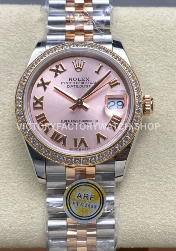 rolex datejust 31mm replica watch arf factory diamond bezel
