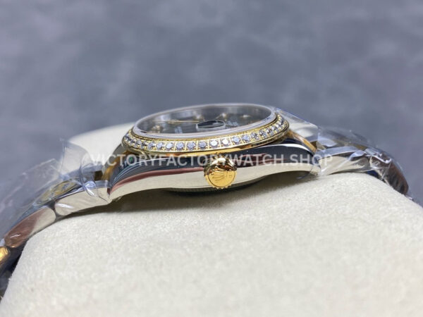ARF Factory Counterweight Rolex Datejust 278383RBR-0029 31mm Yellow Gold Diamond Bezel Green Dial