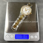 ARF Factory Counterweight Rolex Datejust 278383RBR-0001 31mm Yellow Gold Diamond Bezel Roman VI White Dial