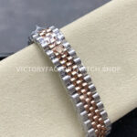 ARF Factory Counterweight Rolex Datejust 278381RBR-0002 31mm Rose Gold Diamond Bezel Roman Numerals Rose Dial