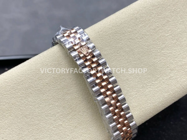 ARF Factory Counterweight Rolex Datejust 278381RBR-0002 31mm Rose Gold Diamond Bezel Roman Numerals Rose Dial