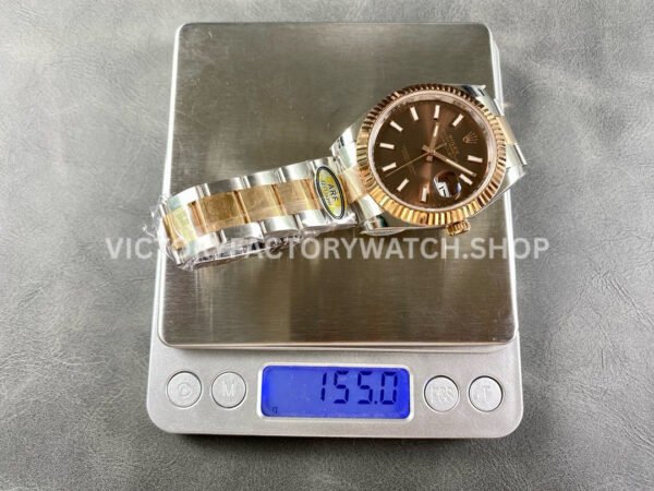 ARF Factory Counterweight Rolex Datejust 126331-0001 41mm Half Rose Gold Brown Dial