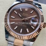ARF Factory Counterweight Rolex Datejust 126331-0001 41mm Half Rose Gold Brown Dial