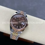 ARF Factory Counterweight Rolex Datejust  126331-0002 41mm Half Rose Gold Brown Dial Jubilee