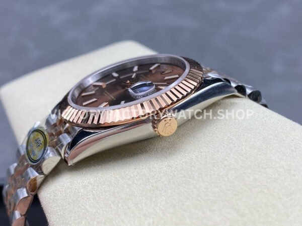 ARF Factory Counterweight Rolex Datejust  126331-0002 41mm Half Rose Gold Brown Dial Jubilee