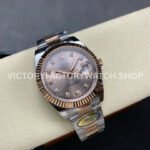 ARF Factory Counterweight Rolex Datejust 126331-0007 41mm Half Rose Gold Diamond Pink Dial (10) ARF Factory Counterweight Rolex Datejust 126331-0007 41mm Half Rose Gold Diamond Pink Dial