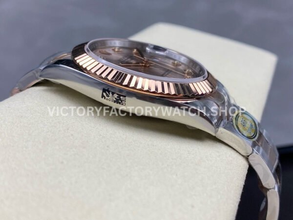 ARF Factory Counterweight Rolex Datejust 126331-0007 41mm Half Rose Gold Diamond Pink Dial (4) ARF Factory Counterweight Rolex Datejust 126331-0007 41mm Half Rose Gold Diamond Pink Dial