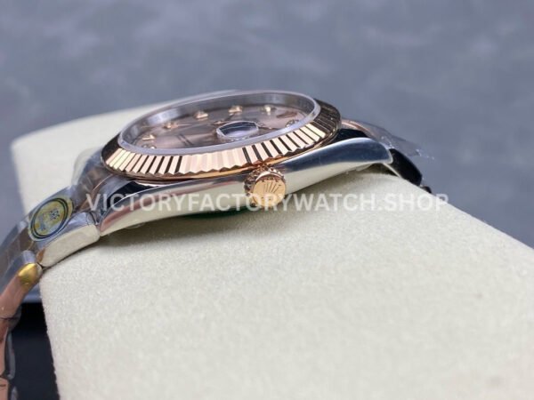 ARF Factory Counterweight Rolex Datejust 126331-0007 41mm Half Rose Gold Diamond Pink Dial (8) ARF Factory Counterweight Rolex Datejust 126331-0007 41mm Half Rose Gold Diamond Pink Dial
