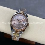 ARF Factory Counterweight Rolex Datejust 126331-0008 41mm Half Rose Gold Diamond Pink Dial Jubil (10) ARF Factory Counterweight Rolex Datejust 126331-0008 41mm Half Rose Gold Diamond Pink Dial Jubilee