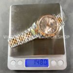 ARF Factory Counterweight Rolex Datejust 126331-0008 41mm Half Rose Gold Diamond Pink Dial Jubil (3) ARF Factory Counterweight Rolex Datejust 126331-0008 41mm Half Rose Gold Diamond Pink Dial Jubilee