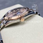 ARF Factory Counterweight Rolex Datejust 126331-0008 41mm Half Rose Gold Diamond Pink Dial Jubil (5) ARF Factory Counterweight Rolex Datejust 126331-0008 41mm Half Rose Gold Diamond Pink Dial Jubilee