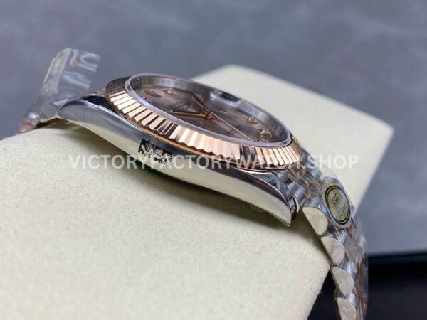ARF Factory Counterweight Rolex Datejust 126331-0008 41mm Half Rose Gold Diamond Pink Dial Jubil (8) ARF Factory Counterweight Rolex Datejust 126331-0008 41mm Half Rose Gold Diamond Pink Dial Jubilee