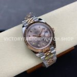 ARF Factory Counterweight Rolex Datejust 126331-0008 41mm Half Rose Gold Diamond Pink Dial Jubilee (1) ARF Factory Counterweight Rolex Datejust 126331-0008 41mm Half Rose Gold Diamond Pink Dial Jubilee