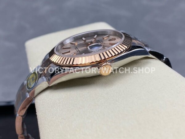 ARF Factory Counterweight Rolex Datejust 126331-0009 41mm Half Rose Gold Pink Dial