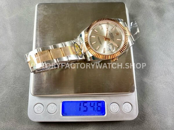ARF Factory Counterweight Rolex Datejust 126331-0009 41mm Half Rose Gold Pink Dial