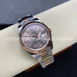 ARF Factory Counterweight Rolex Datejust 126331-0009 41mm Half Rose Gold Pink Dial