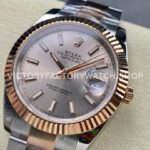 ARF Factory Counterweight Rolex Datejust 126331-0009 41mm Half Rose Gold Pink Dial