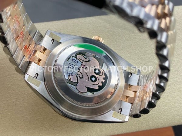 ARF Factory Counterweight Rolex Datejust 126331-0016 41mm Half Rose Gold Roman Numerals Grey Dial Jubilee