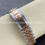 ARF Factory Counterweight Rolex Datejust 126331-0018 41mm Half Rose Gold Fluted Silver Dial Jubilee
