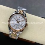 ARF Factory Counterweight Rolex Datejust 126331-0018 41mm Half Rose Gold Fluted Silver Dial Jubilee